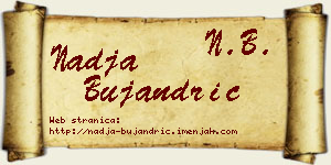 Nadja Bujandrić vizit kartica